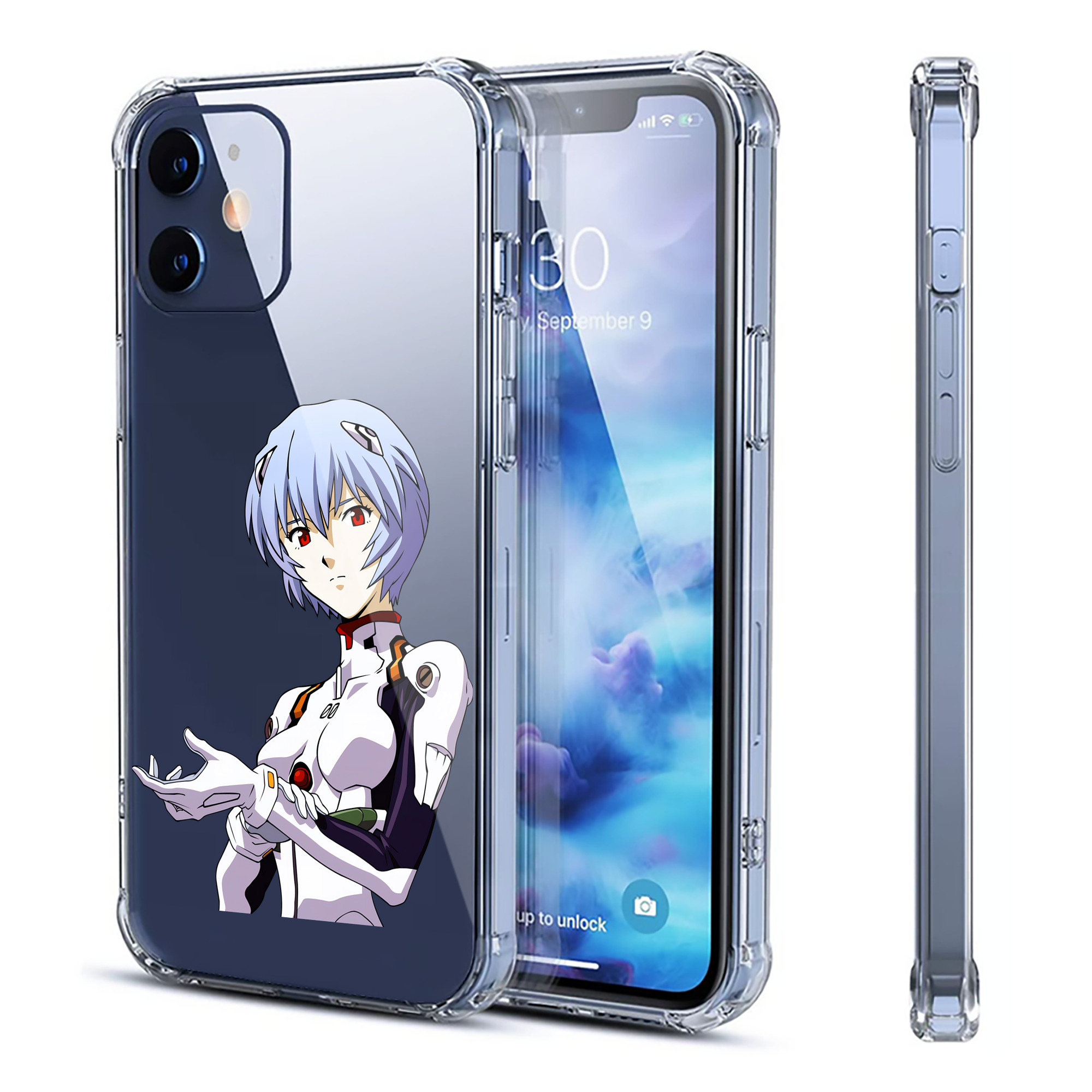 （画像用） EVA 新世紀エヴァンゲリオン 【iPhone 12シリーズ対応】透明スマホケース（クリアソフトケース）